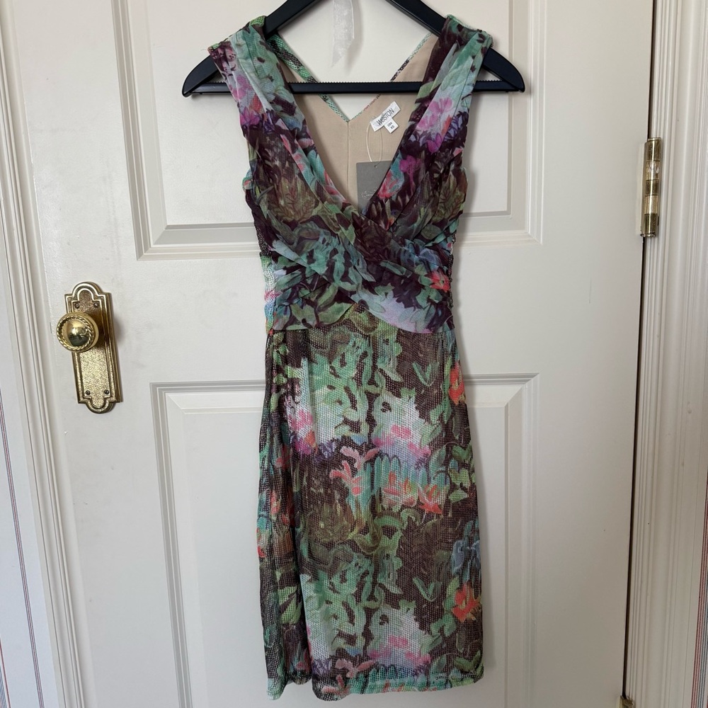 Chic green floral Weston Wear dress from Anthropologie. 
XS size , NWT.
